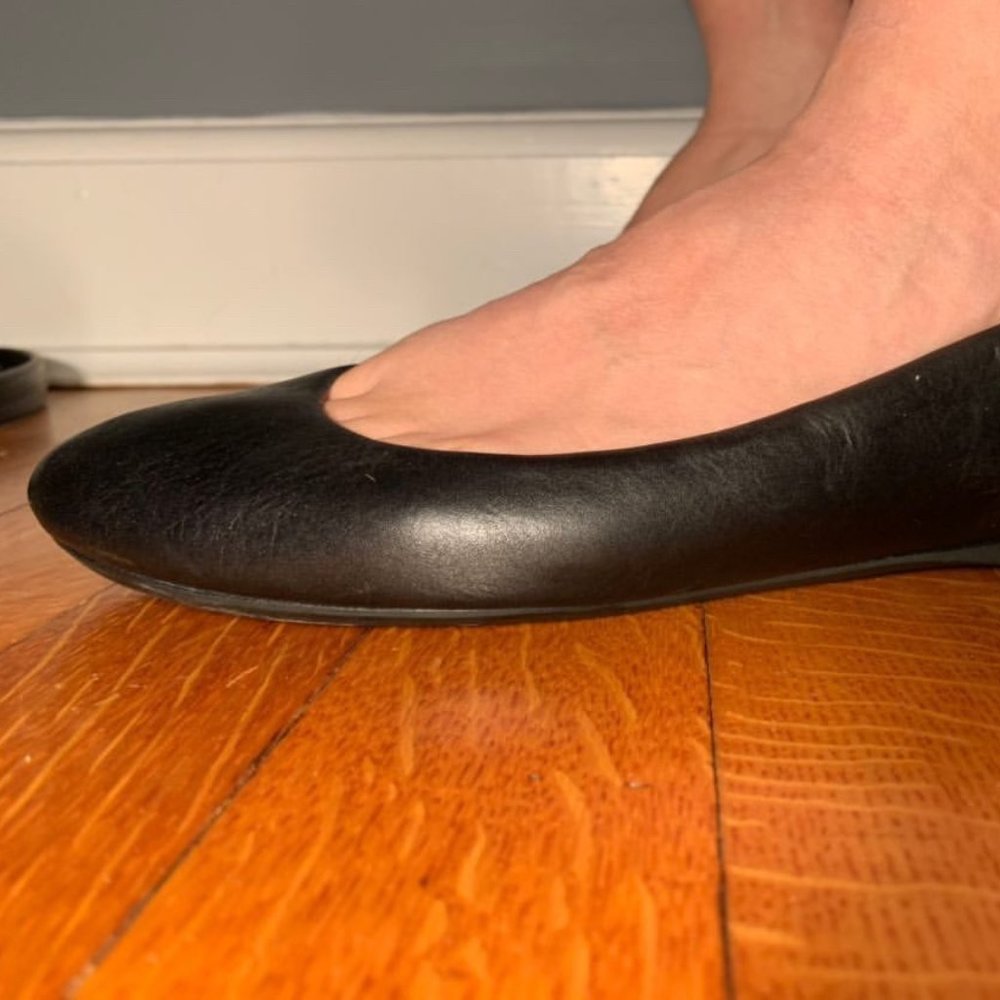 Doctor Scholls black ballet shoes